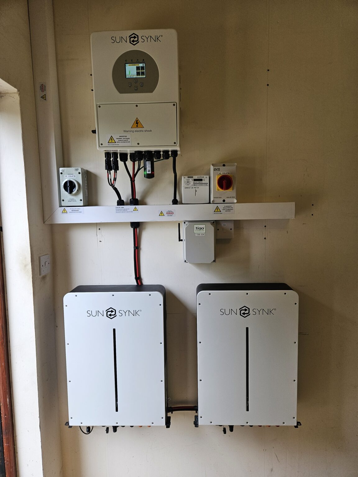 SunSynk & Battery Installation