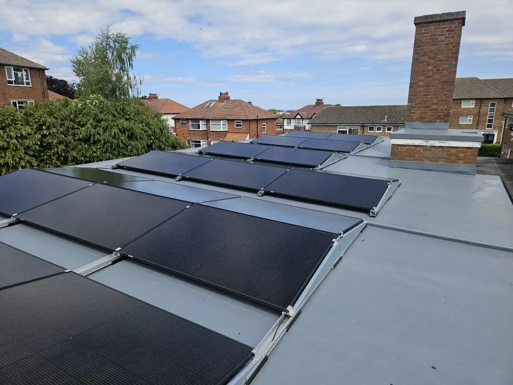 Commercial flat roof panels